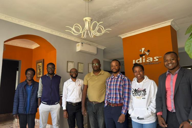 Idias and MBS pose for a picture after a successful collaborative session